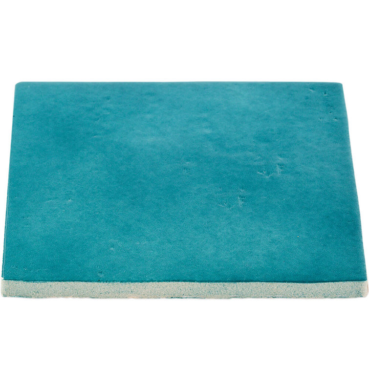 Triton 7" x 7" Polished Blue Porcelain Tile