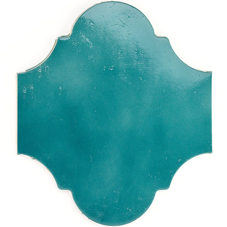 Triton 8" x 10" Polished Blue Porcelain Tile