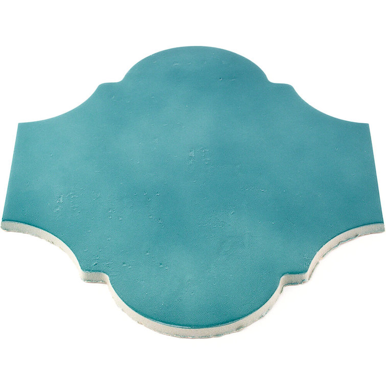 Triton 8" x 10" Polished Blue Porcelain Tile