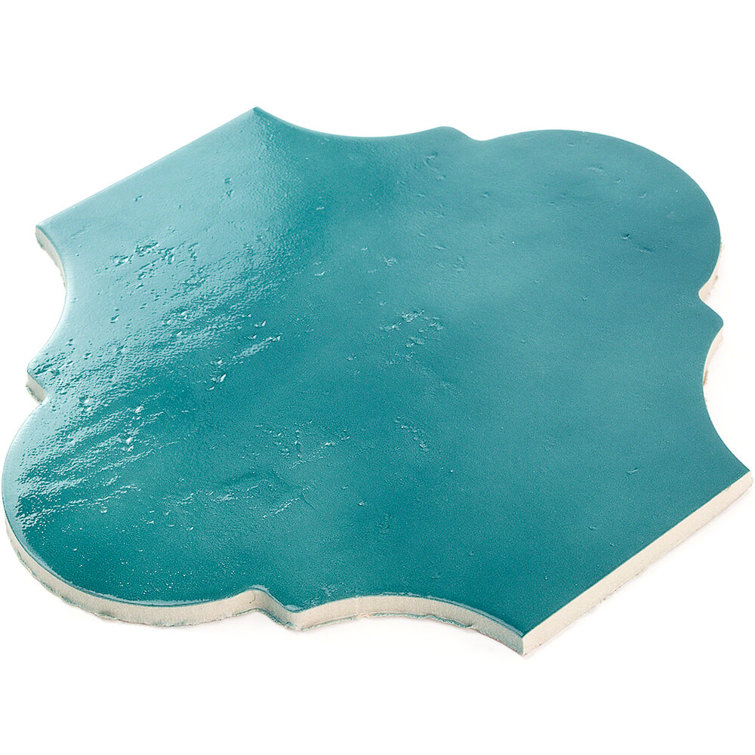 Triton 8" x 10" Polished Blue Porcelain Tile