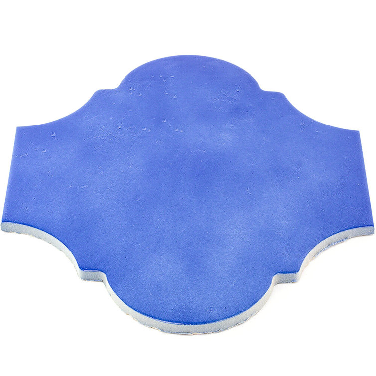 Triton 8" x 10" Polished Blue Porcelain Wall & Floor Tile