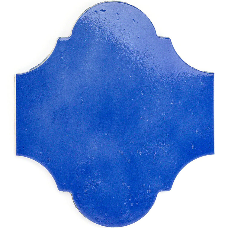Triton 8" x 10" Polished Blue Porcelain Wall & Floor Tile