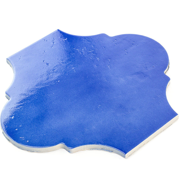 Triton 8" x 10" Polished Blue Porcelain Wall & Floor Tile