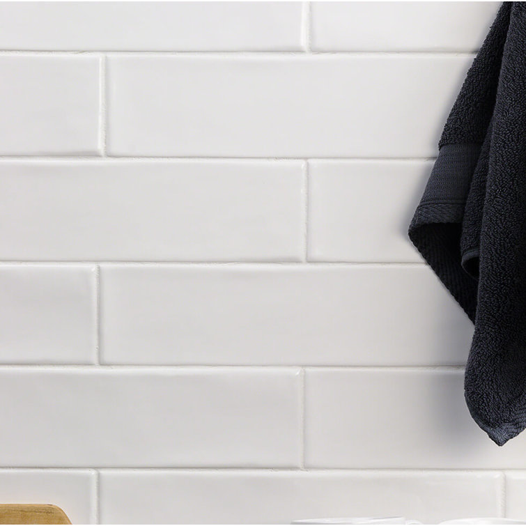 Bolton 3'' x 12'' Polished White Ceramic Subway Tile