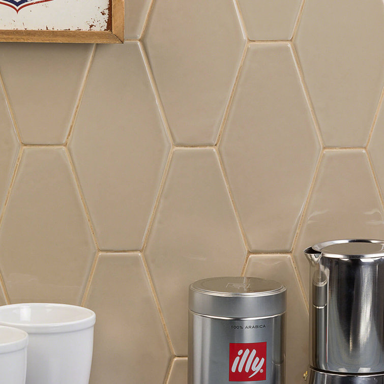 Bolton Beige Polished Hexagonal Ceramic Wall Tile