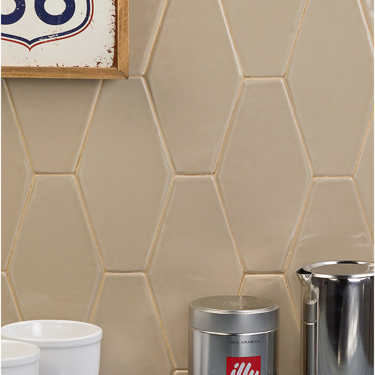 Bolton Beige Polished Hexagonal Ceramic Wall Tile