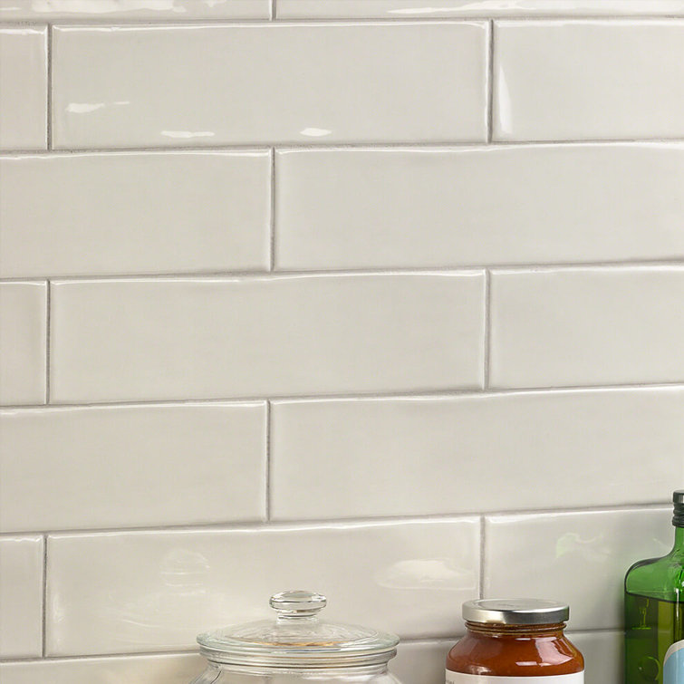 Dove Gray 3'' x 12'' Polished Ceramic Subway Tile