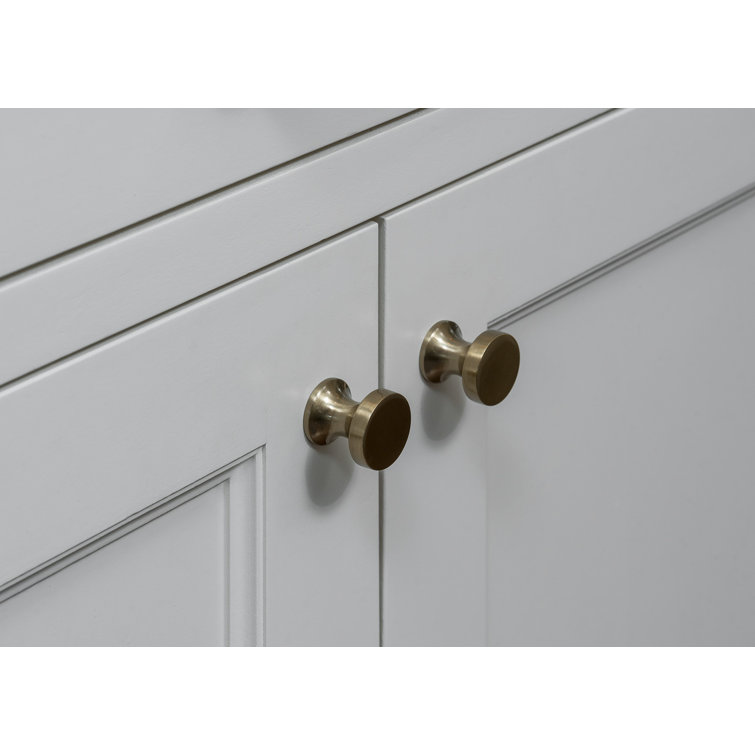 High Desert 1" Satin Brass Round Cabinet Knob