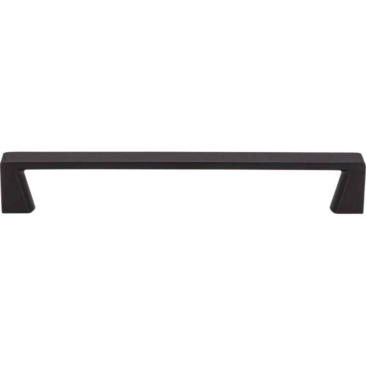 Matte Black Steel Bar Pull with Mounting Hardware