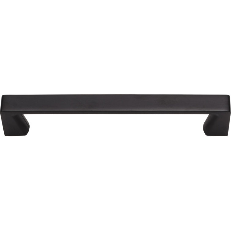Matte Black Steel Bar Pull with Mounting Hardware