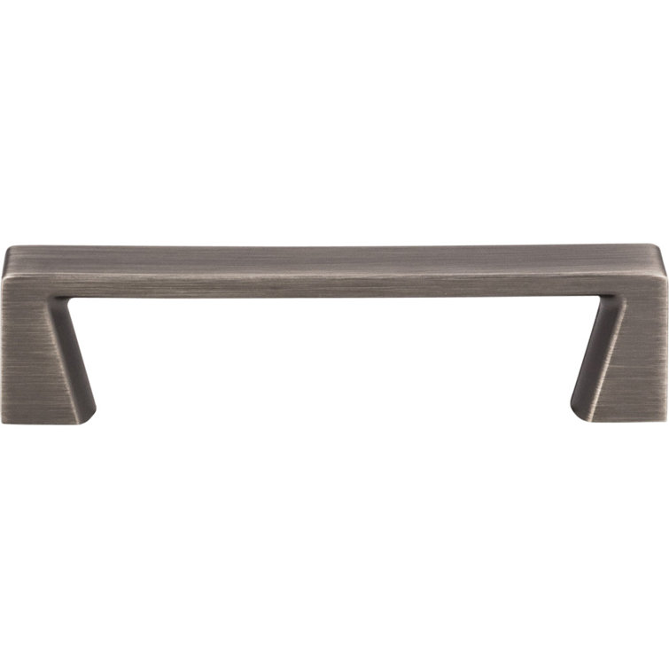 Brushed Pewter Traditional Bar Handle with Mounting Hardware