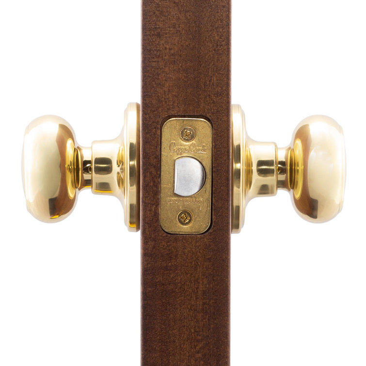 Polished Brass Colonial Style Passage Door Knob