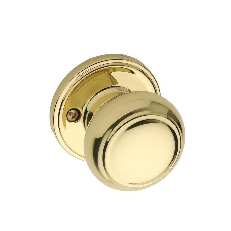 Polished Brass Colonial Style Dummy Door Knob