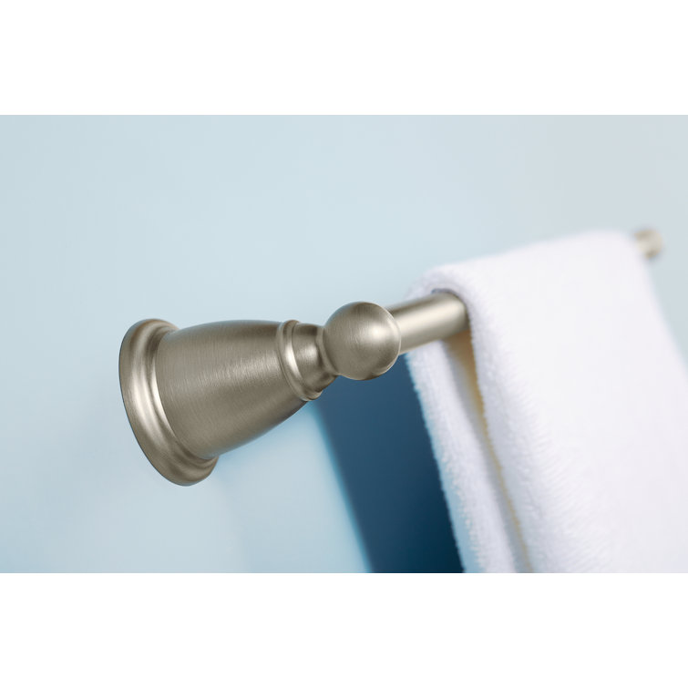 Brushed Nickel 18" Wall Mounted Single Towel Bar