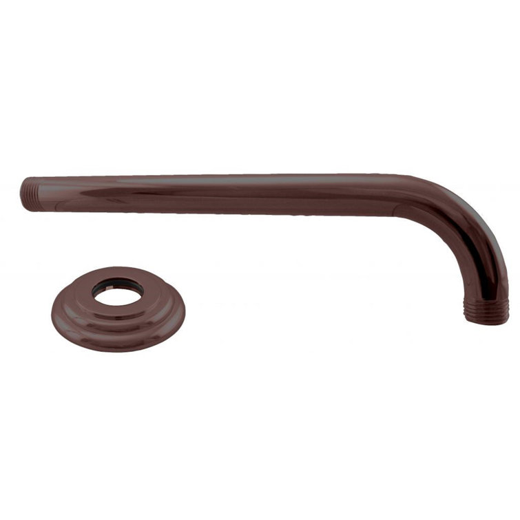 Oil Rubbed Bronze 10" Wall Mount Shower Arm with Flange
