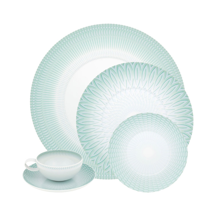 Handcrafted White Porcelain Bread and Butter Plates, Set of 4