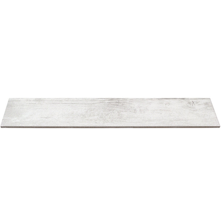 Thicket 4" x 24" White Natural Porcelain Plank Tile