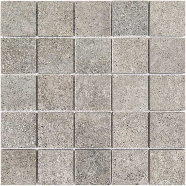 Malaga 2" x 2" Greige Porcelain Mosaic Tile