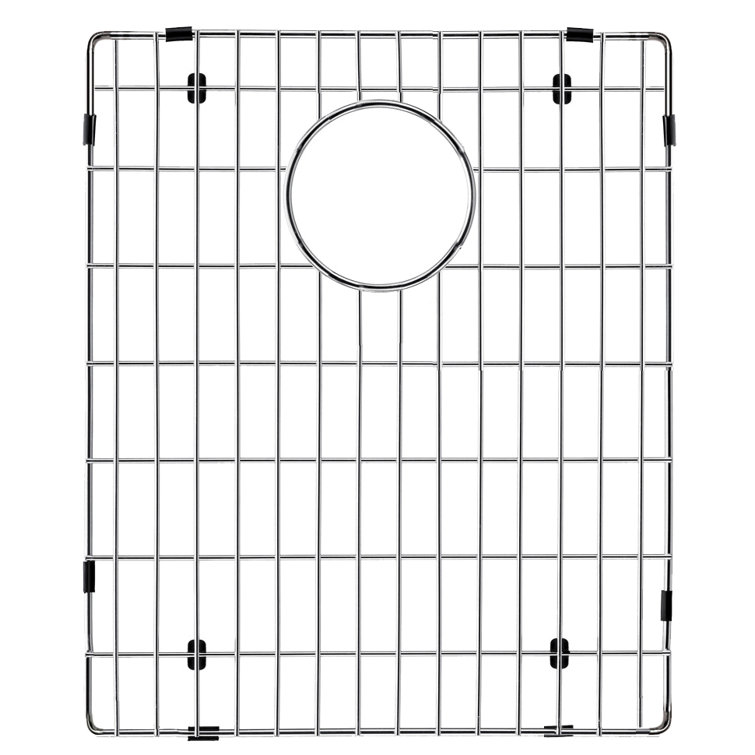 Stainless Steel Sink Grid with Rubber Bumpers and Feet