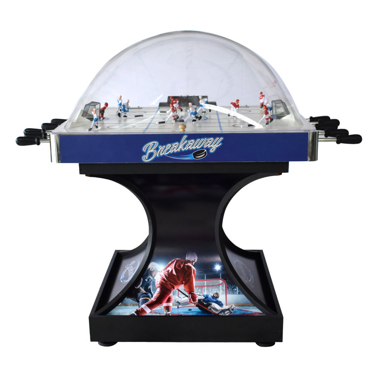 Breakaway 45" Blue Polycarbonate Dome Hockey Table with LED Scoring