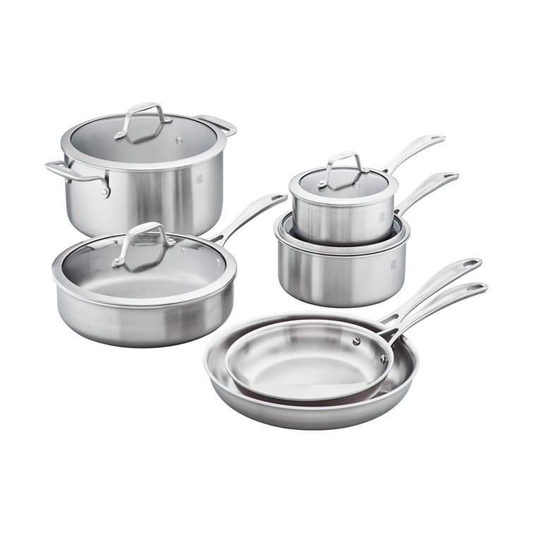 ZWILLING Spirit 3-ply 10-piece Stainless Steel Cookware Set