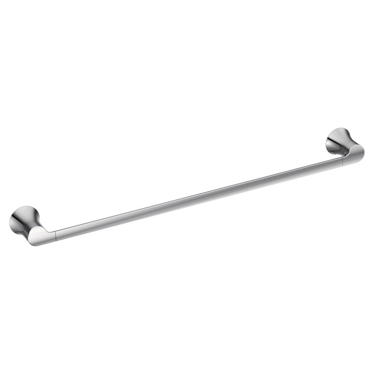 Doux 24-Inch Chrome Wall Mounted Single Towel Bar