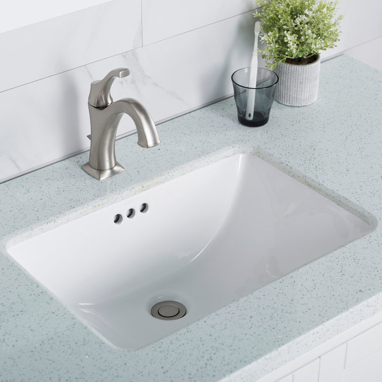 Elavo Classic White Ceramic 20.63" Undermount Bathroom Sink