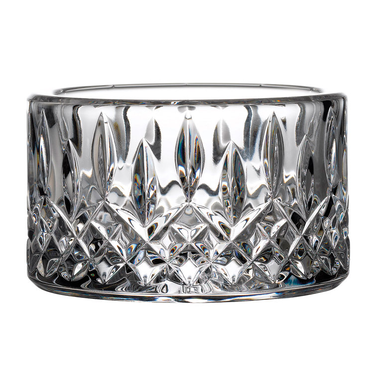 Elegant Lismore 5" Round Crystal Bottle Coaster