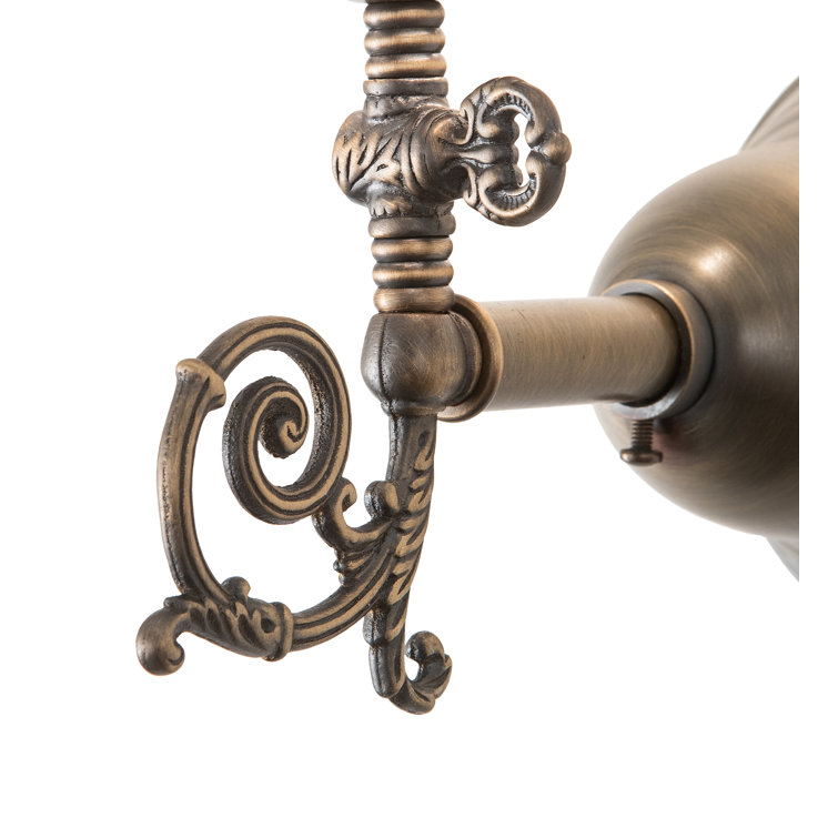 Antique Brass Dimmable Wall Sconce with Clear Glass Shade
