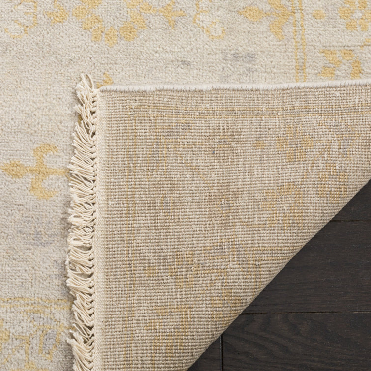 Sultanabad Hand-Knotted Gray Wool 9' x 12' Area Rug