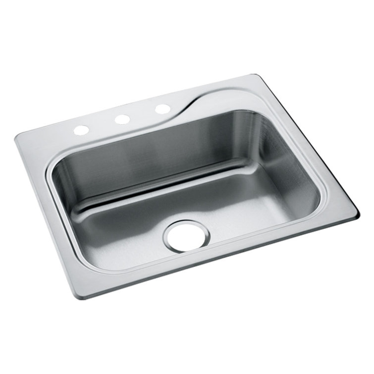 Southhaven 25'' Stainless Steel Single Bowl Kitchen Sink