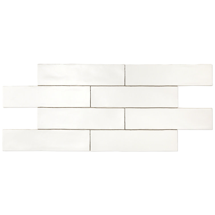 Marina White 3x12 Ceramic Subway Wall Tile