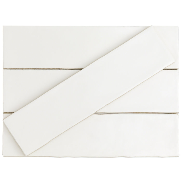 Marina White 3x12 Ceramic Subway Wall Tile