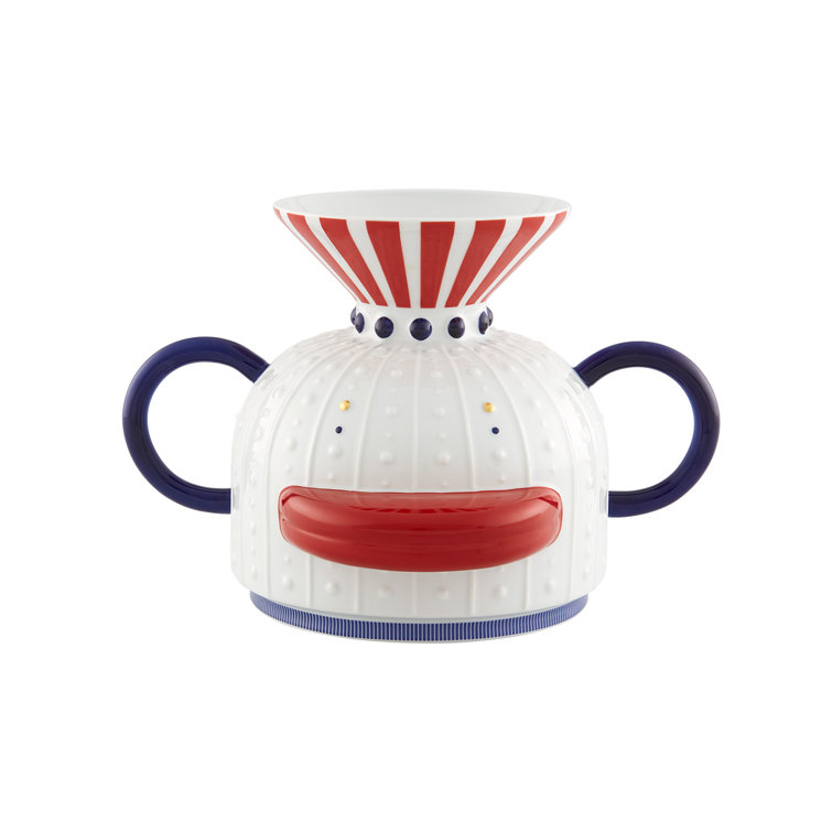 Folkifunki Contemporary Porcelain Decorative Table Vase