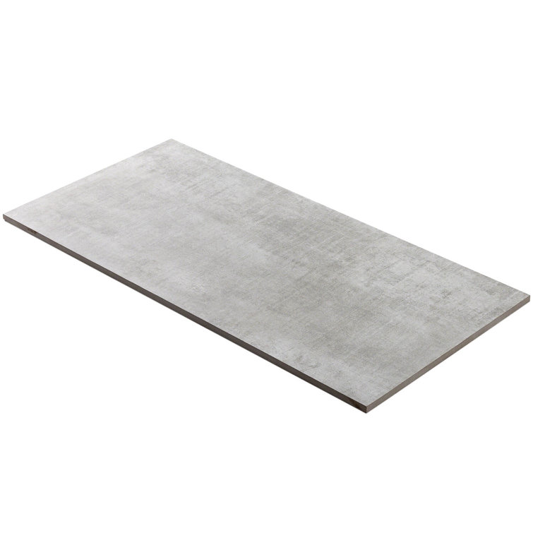 Essential Silver Matte Porcelain Wall & Floor Tile 12" x 24"