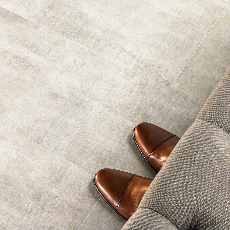 Essential Silver Matte Porcelain Wall & Floor Tile 12" x 24"