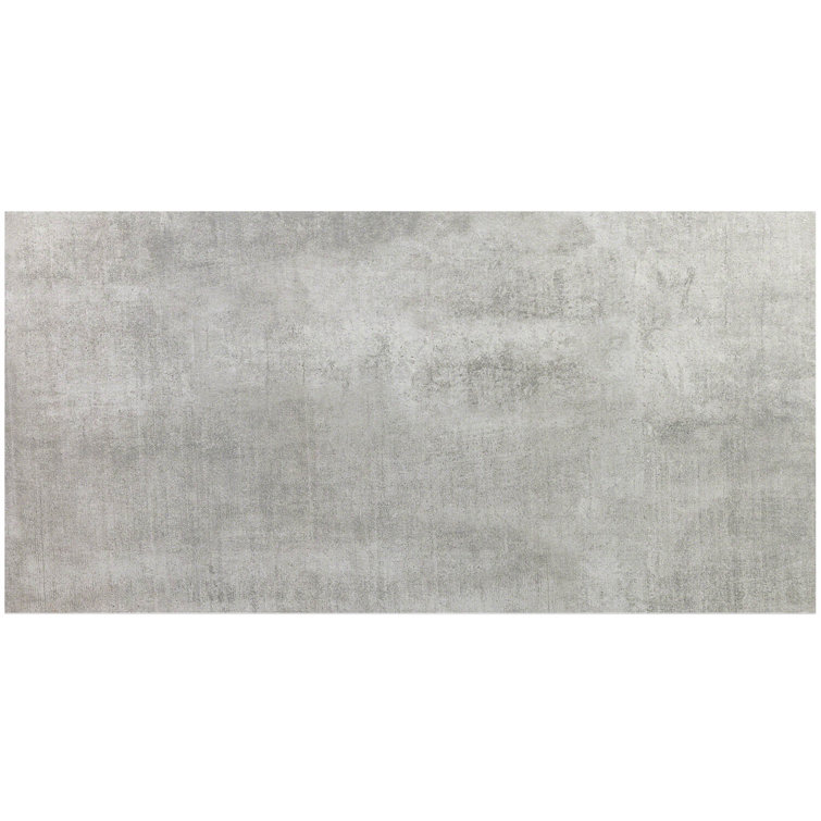 Essential Silver Matte Porcelain Wall & Floor Tile 12" x 24"