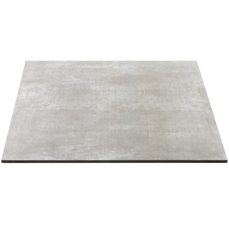 Essential 24" x 24" Matte Gray Porcelain Concrete Look Tile