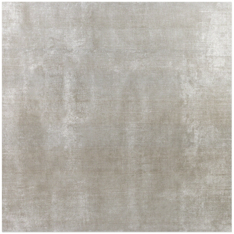 Essential 24" x 24" Matte Gray Porcelain Concrete Look Tile