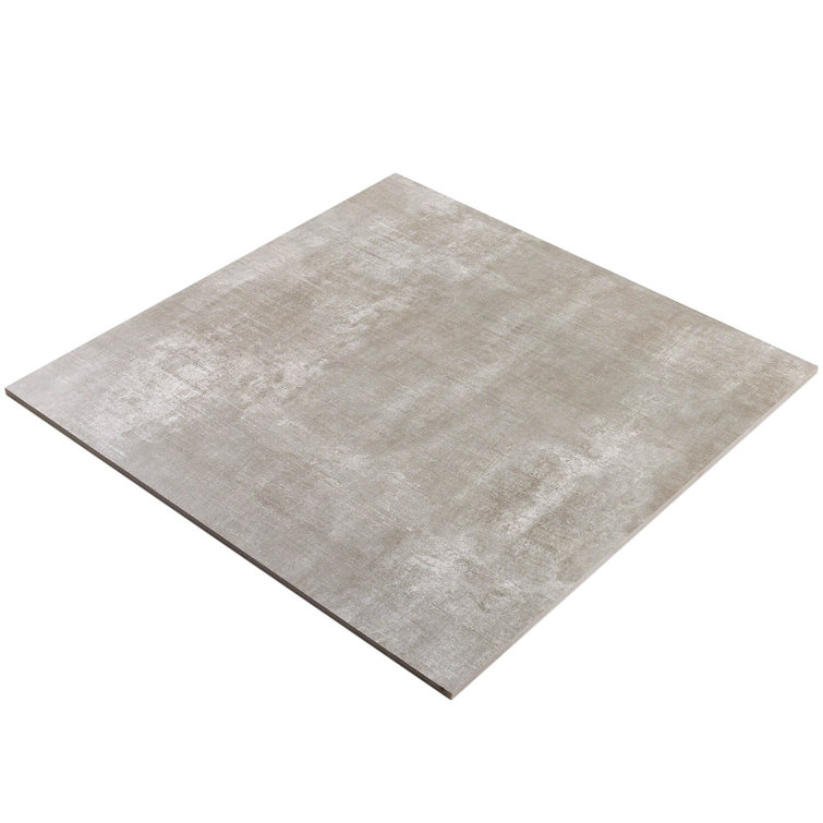 Ash Gray 24" x 24" Matte Porcelain Cement Look Tile