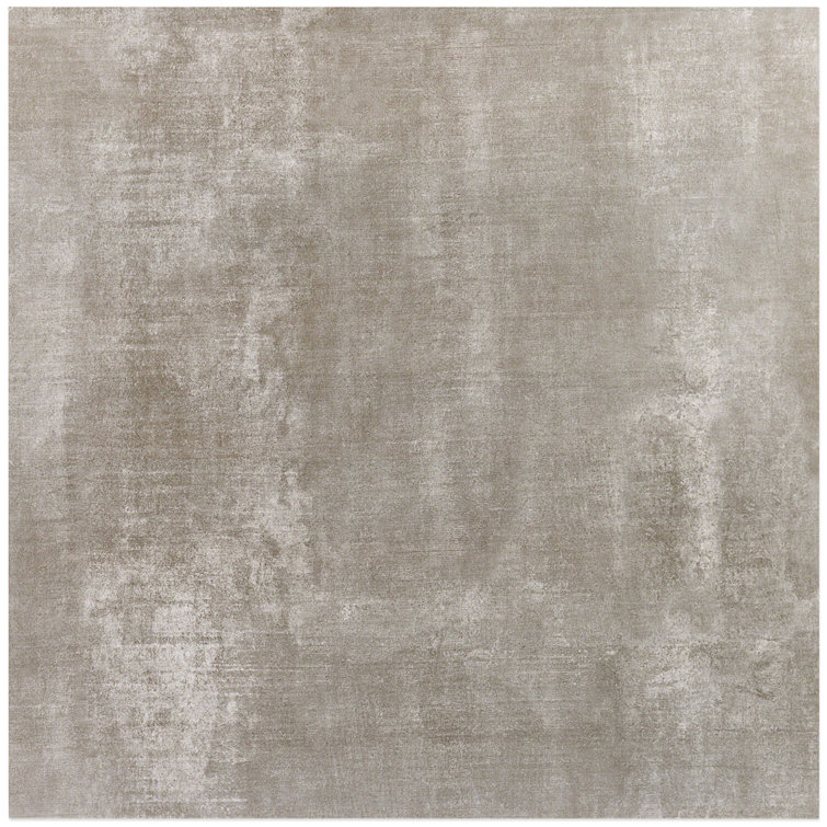 Ash Gray 24" x 24" Matte Porcelain Cement Look Tile