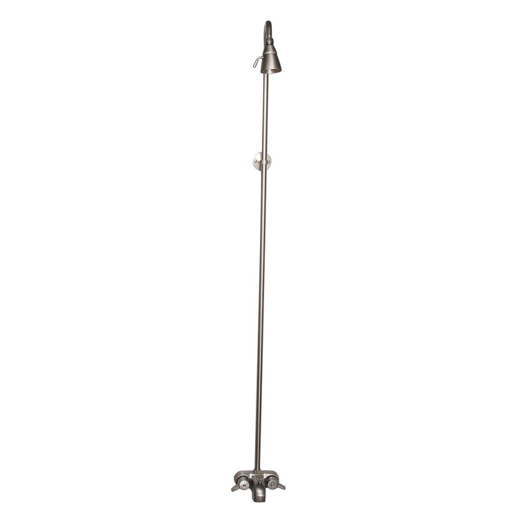 Polished Nickel Wall Mounted Clawfoot Tub Faucet with Slidebar