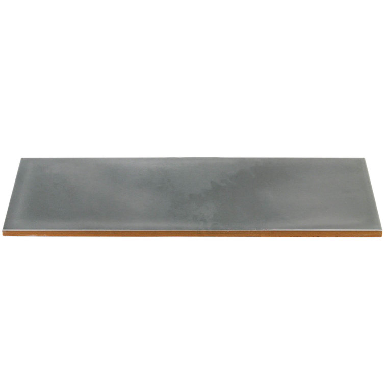 Gray Glossy Ceramic Subway Wall Tile 4" x 12"