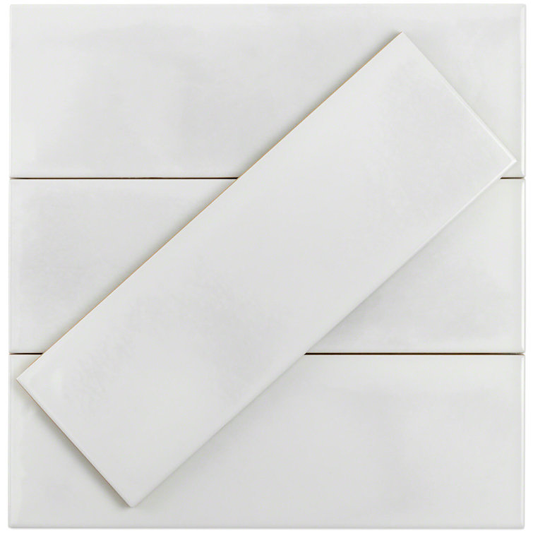 White Glossy Ceramic Subway Tile for Kitchen and Bathroom