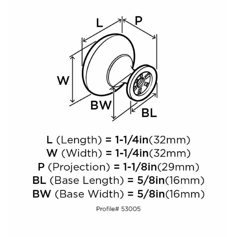 Edona Satin Nickel Round Cabinet Knob Multipack