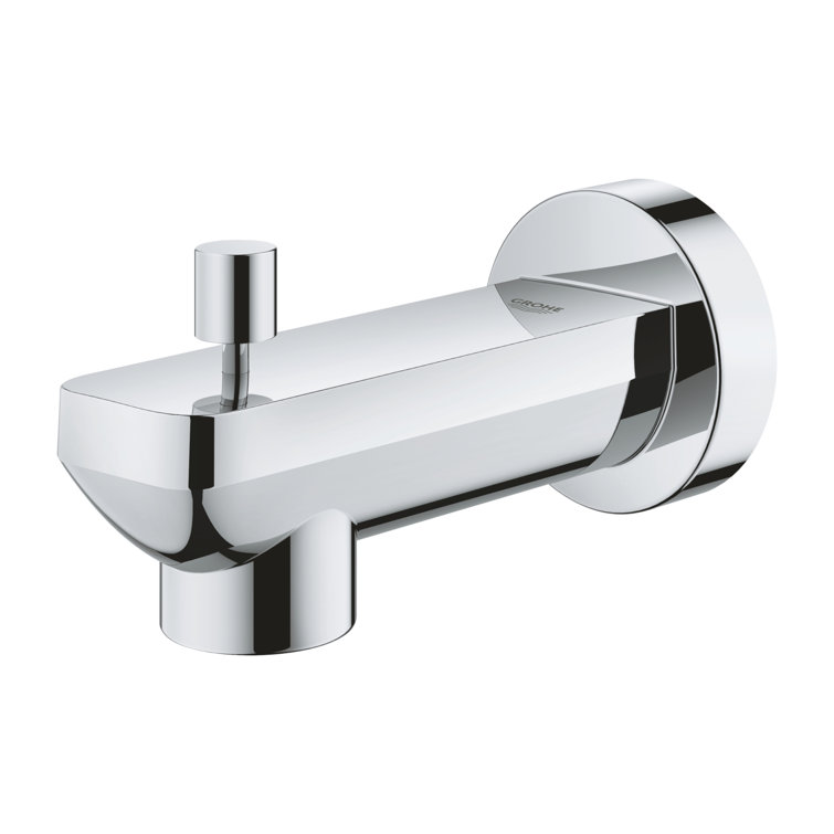 Graphite Finish Lineare Wall-Mounted Tub Spout with Diverter