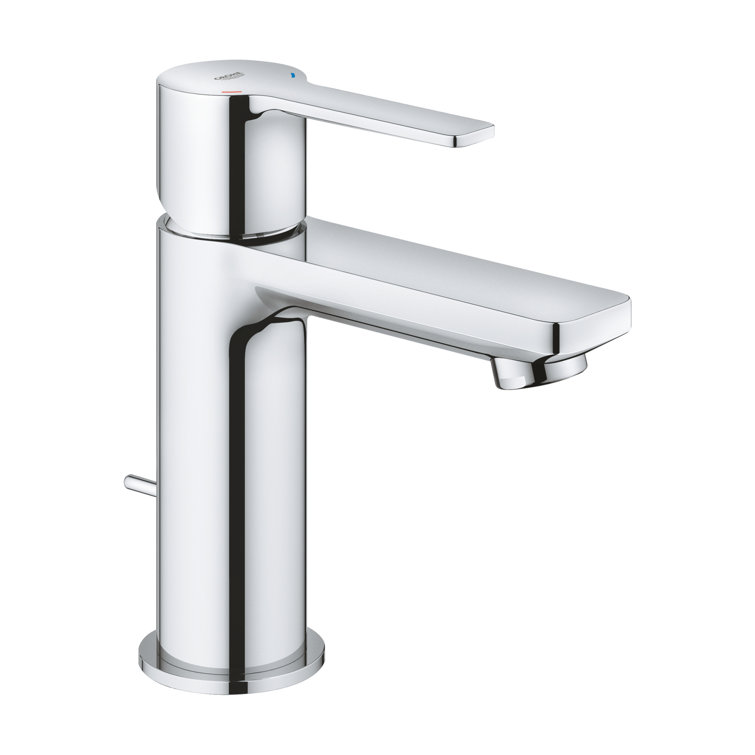 Chrome Single Hole Bathroom Faucet with Drain Assembly