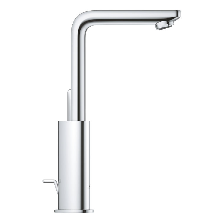 Chrome Single Hole Modern Bathroom Faucet with Drain Assembly