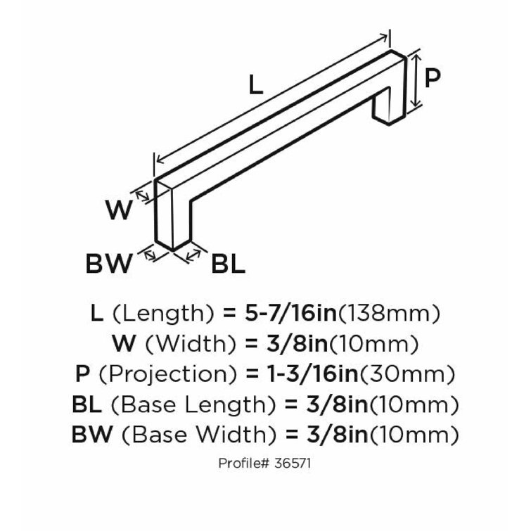 Polished Chrome 5-1/16" Cabinet and Drawer Pull