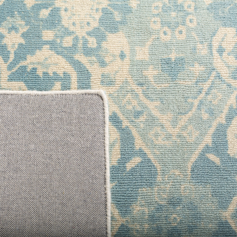 Ivory Hand-Tufted Reversible Wool Rectangular Area Rug 3' x 5'